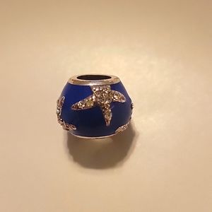 Retired Brighton Dazzle Blue Starfish Bead Charm